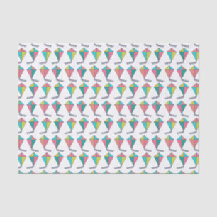 Retro Kite Pattern Tissue Paper