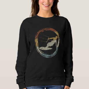 Retro Kitesurfer & Surfer  Kitesurfing & Surfing Sweatshirt