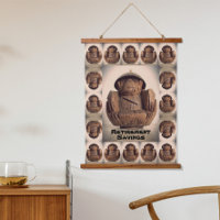 Retro Kitsch Carved Coconut Monkey Bank 