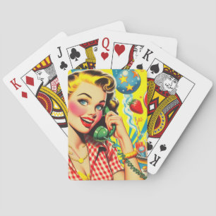 Retro Kitsch Pin Up Playing Cards
