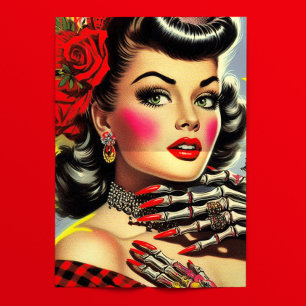 Retro Kitsch Pinup Tissue Paper