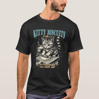 Retro Kitty Biscuits Bakery Knead Em You Knead Em  T-Shirt