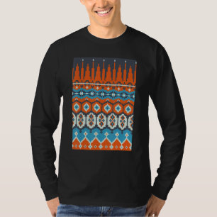 Retro Knitting Crocheting  Ethnic Pixel Knitter 1 T-Shirt