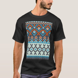 Retro Knitting Crocheting  Ethnic Pixel Knitter 2 T-Shirt
