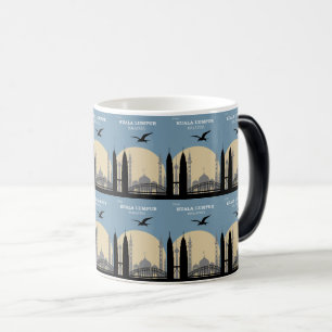 Retro Kuala Lumpur Travel: City Skyline Magic Mug
