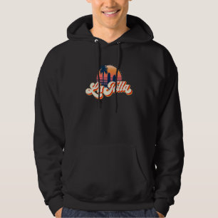 Retro La Jolla 70s California Sunset Surfing Hoodie