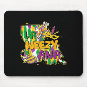 Retro La Weezy Ana Happy Mardi Gras Louisiana New Mouse Pad