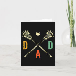 Retro Lacrosse Dad Lax Dad Lax Player Team Sports Card