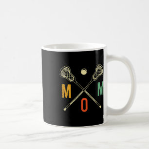 Retro Lacrosse Mum Lax Mum Lax Player Team Sports Coffee Mug