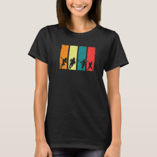 Retro Lacrosse Players Lax Stick Vintage Lacrosse T-Shirt