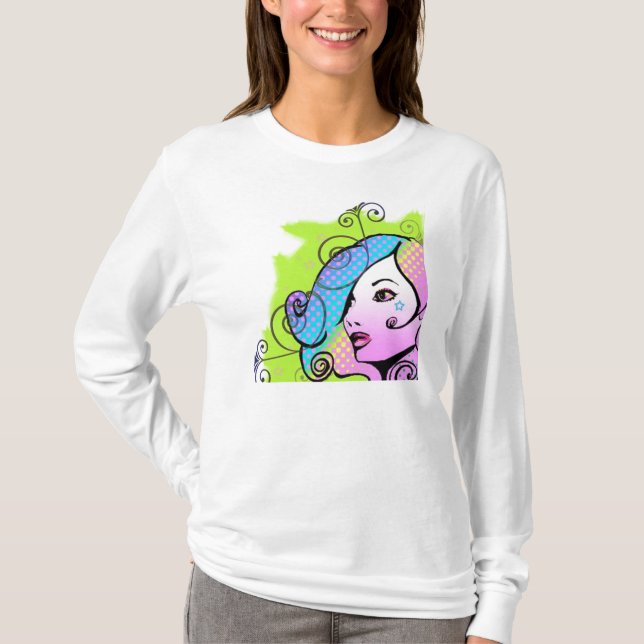 retro lady T-Shirt (Front)