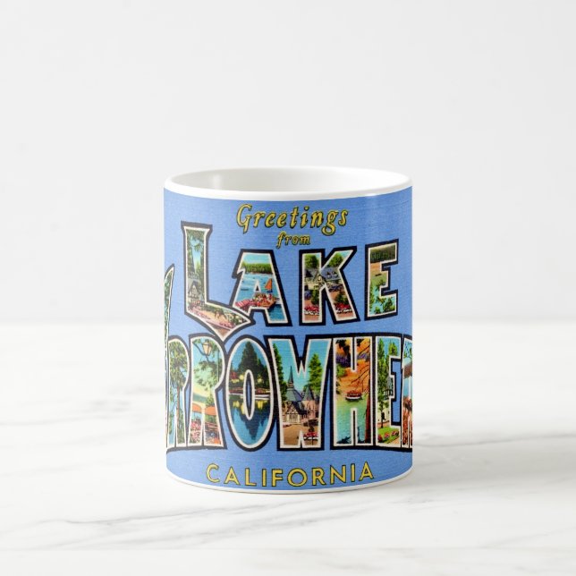 Retro Lake Arrowhead Mug (Center)