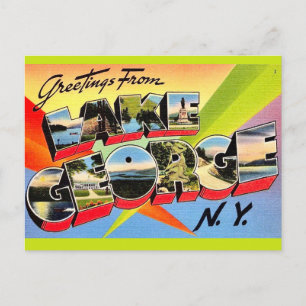 Retro Lake George Postcard