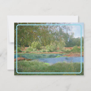 Retro Lake Postcard
