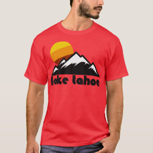 Retro Lake Tahoe Tourist Souvenir Travel Design T-Shirt