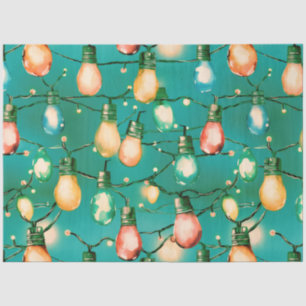 Retro Large Christmas Lights Strings Christmas Tissue Paper