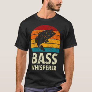 Retro Largemouth Bass Fishing Sport And Angling Sp T-Shirt
