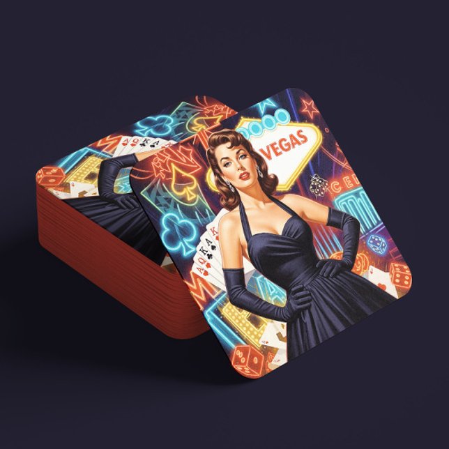 Retro Las Vegas Pin-up Coaster (Creator Uploaded)