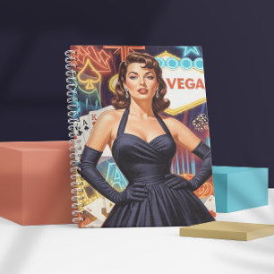 Retro Las Vegas Pin-up Notebook