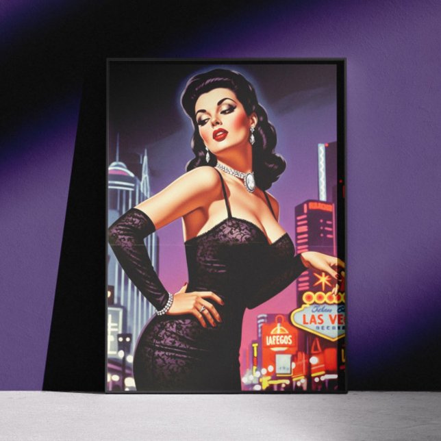 Retro Las Vegas Pin-up Poster (Creator Uploaded)