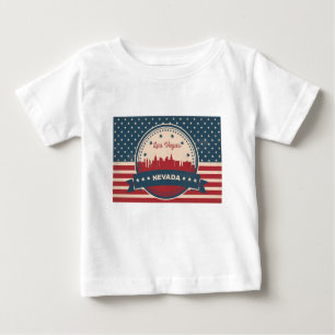 Retro Las Vegas Skyline Baby T-Shirt