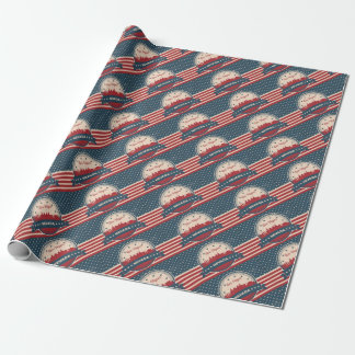Retro Las Vegas Skyline Wrapping Paper