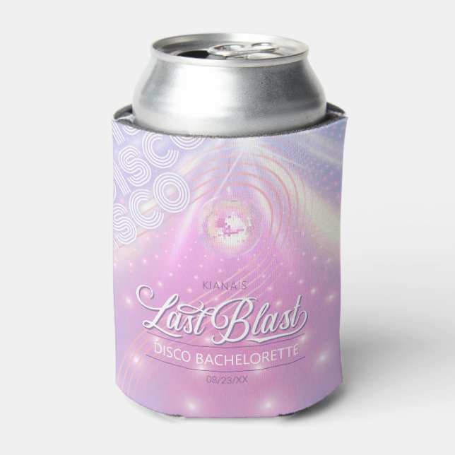 Retro Last Blast Disco Bachelorette v2 ID928 Can Cooler (Can Front)