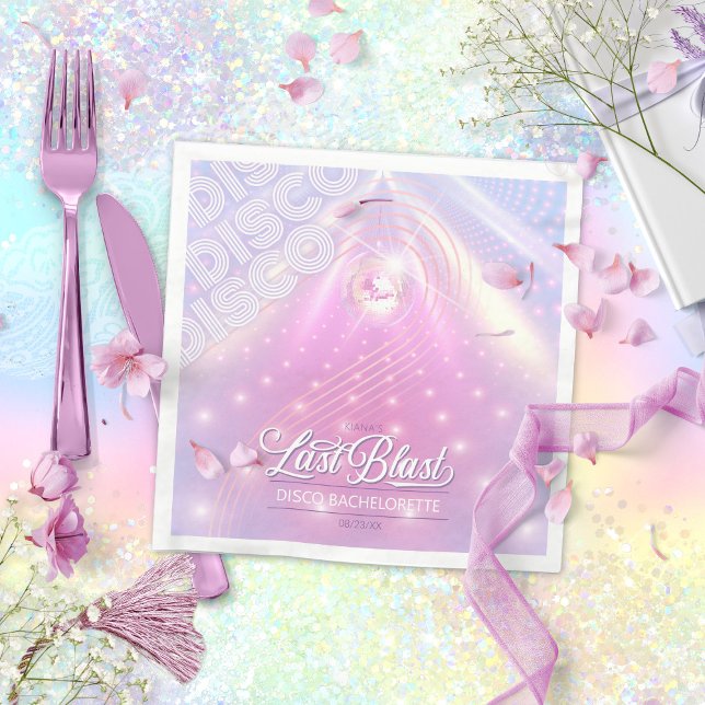 Retro Last Blast Disco Bachelorette v2 ID928 Napkin (Creator Uploaded)