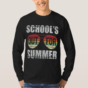 Retro Last Day Of School Schools Out For Summer Te T-Shirt