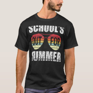 Retro Last Day Of School Schools Out For Summer Te T-Shirt