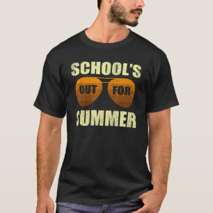 Retro Last Day Of School Schools Out For Summer Te T-Shirt