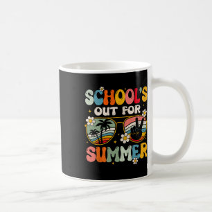 Retro Last Day Of School's Out For Summer Teacher Coffee Mug