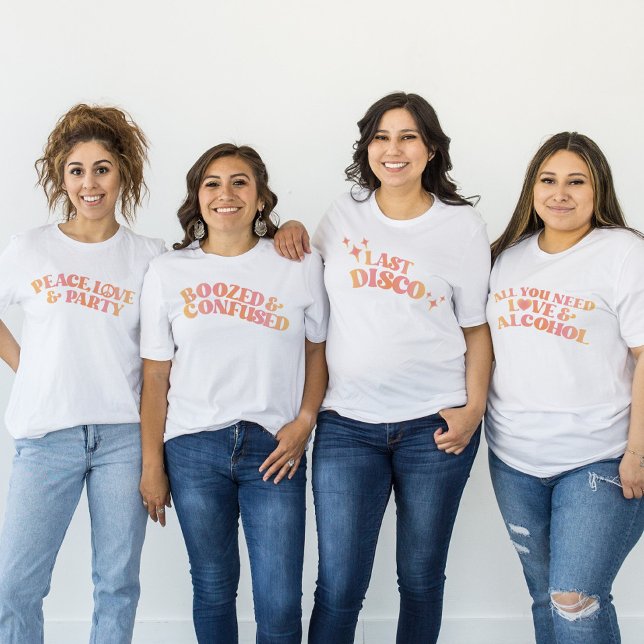 Retro Last Disco Bachelorette Party T-Shirt (Creator Uploaded)