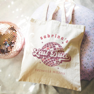 Retro Last Disco Bachelorette Party Tote Bag