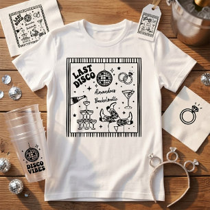 retro Last Disco Bachelorette Shirt  
