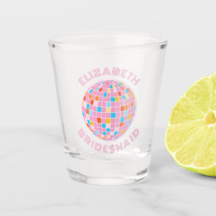 Retro Last Disco Bachelorette Weekend Party Favour Shot Glass