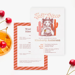 Retro Last Disco Cowgirl Bach Party Weekend Gold