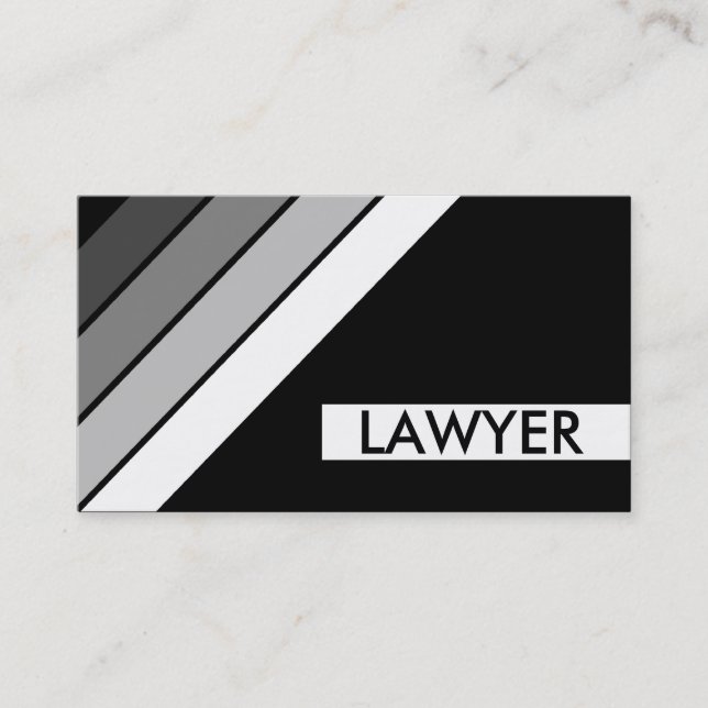 retro LAWYER Business Card (Front)