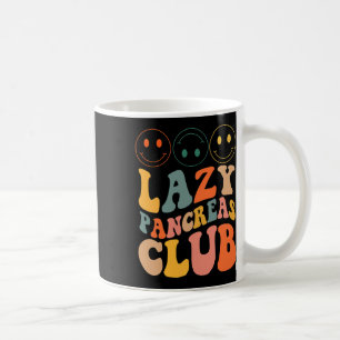 Retro Lazy Pancreas Club Type-1 Diabetes Awareness Coffee Mug
