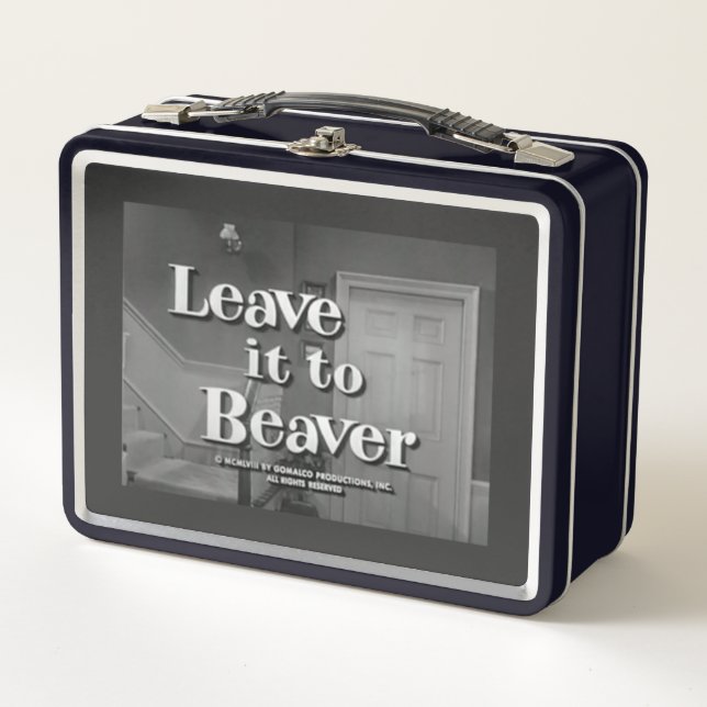 Retro Leave It to Beaver Metal Lunch Box (Front)