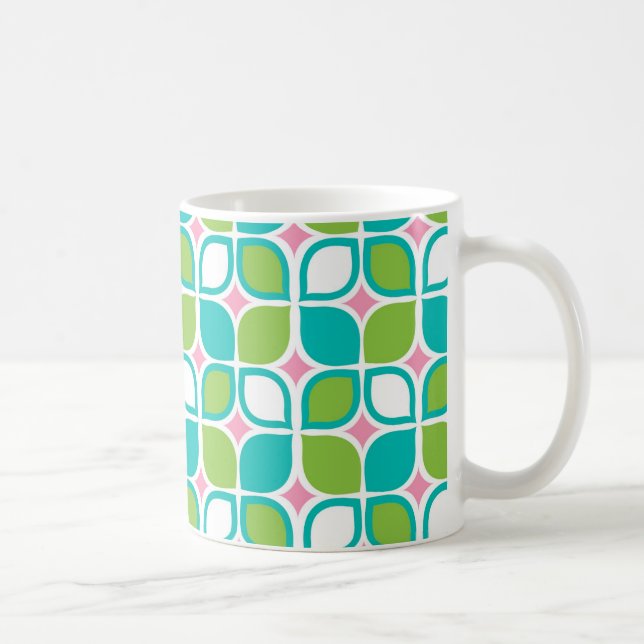 Retro Leaves Coffee Mug (Right)