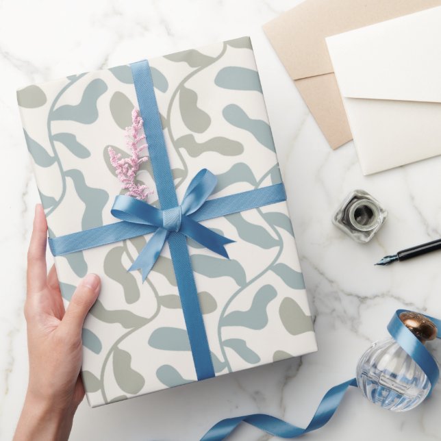 Retro Leaves & Vines Wrapping Paper (Gifting)