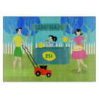Retro Lemonade Stand Round Cutting Board