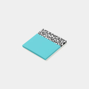 Retro Leopard Office Teacher's Post It Notes Gift