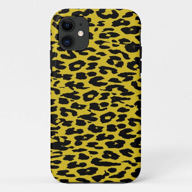 Retro Leopard Print Skin Fur Case-Mate iPhone Case (Back)
