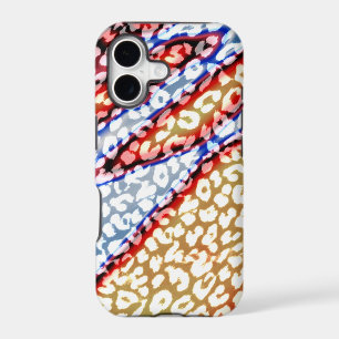 Retro Leopard Print Skin (Red, Blue, Yellow)