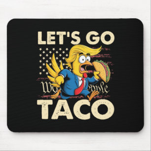 Retro Let's Go Taco Funny Let's Go Taco For Men Wo Mouse Pad