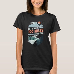 Retro Lets Run For Fun Marathon Runner Summit Runn T-Shirt