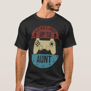 Retro Levelled Up To Aunt  Future Aunt  For Women T-Shirt