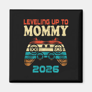 Retro Levelling Up To Mummy 2026 Pregnancy Announc Magnet